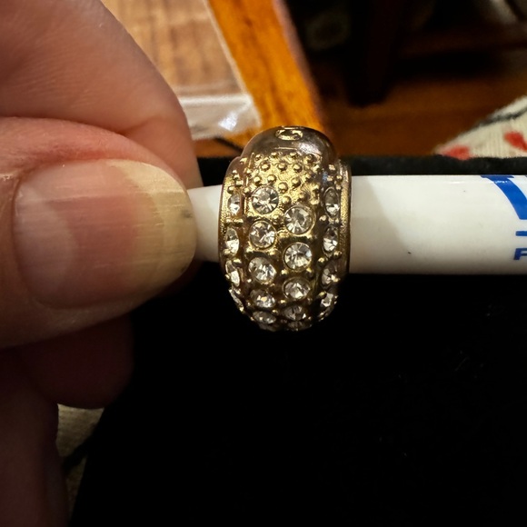 GODIVA Charm Bedazzled with CZ NOT A RING (Looks Vintage) - Picture 3 of 10